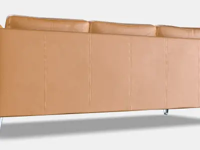STOCKHOLM Three-seat sofa Low-poly 3D model
