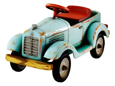 Retro Kids Toy Car 3D model