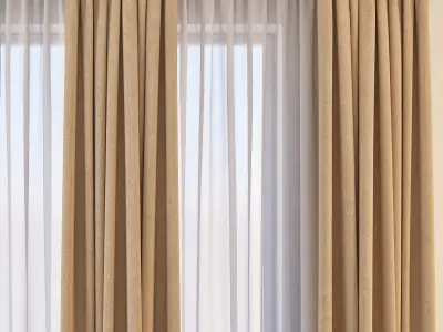 Set 23 Curtains 3D model