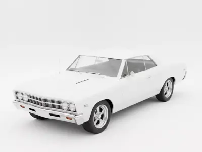 1967 Chevrolet Chevelle SS Low-poly 3D model