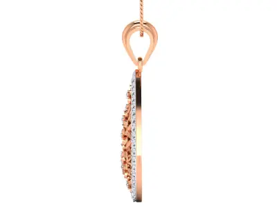 Women pendant 3D print model 7