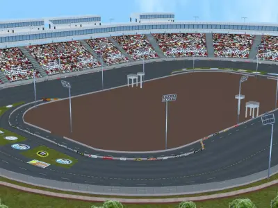 High-Performance Race Car 3D Model Low-poly 3D model