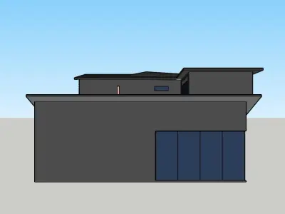 Architectural 3D model modern house 3D model purchase