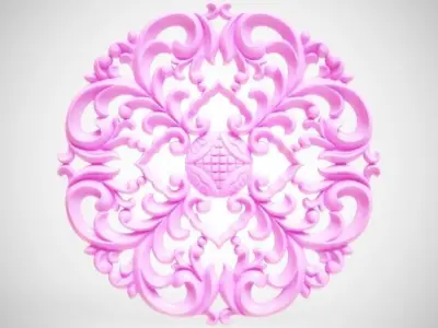 Engraving  No1 Low-poly 3D model