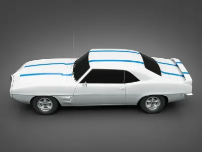 1969 Pontiac Firebird Trans Am 3D model