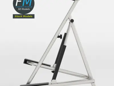Gym equipment stepper glute machine 3D model