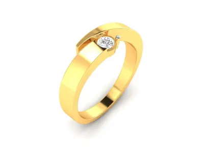 Solitaire Wedding Engagement Ring 3D print model purchase