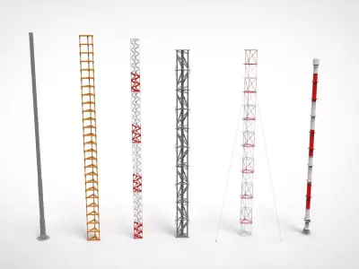 sci fi Mast 3 3D model