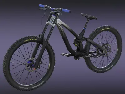 NSbike Fuzz realistic Bicycle bike DH MTB Full Suspension Free 3D model