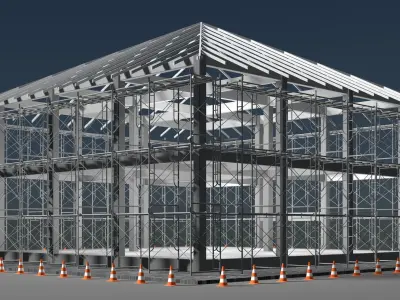House under construction 25i02 3D model