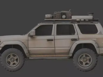 Wasteland Survival Vehicle Collection Low-poly 3D model