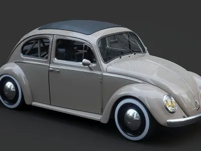 Volkswagen Beetle 1963 3D model