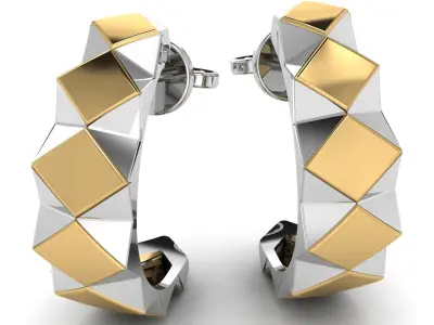 Luxury Men Earring 3d Printable Model 3D print model