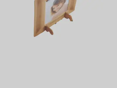 Personalized photo frame model Low-poly 3D model