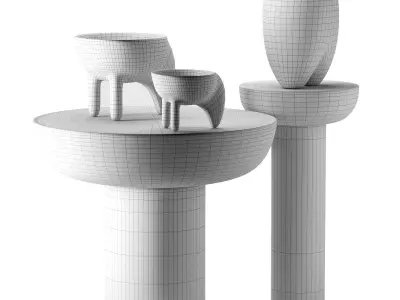 Decorative Wing Mini Coffee Set by 101 Copenhagen 3D model