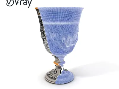 Ornate Goblet Model Pack Low-poly 3D model