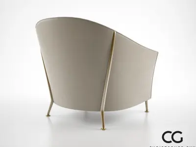 Christopher Guy Alexandrine Armchair 3D model