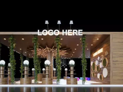 Exhibition Stand - 10m x 12m 3D model - 120m 3D model  3D model