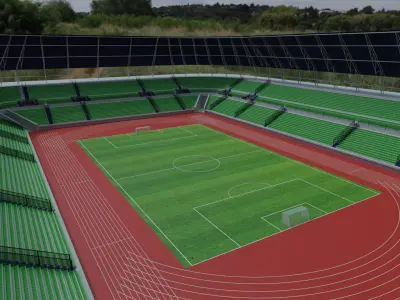 Olympic Stadium Low-poly 3D model get