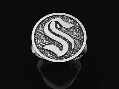 Seattle Kraken Ring Fan Rings NHL Hockey Rings 3D print model