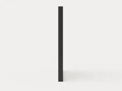 Father s ski - Black and white photograph printed on photo paper Low-poly 3D model