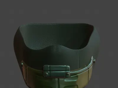 Gas mask helmet 3d model scifi Low-poly  Low-poly 3D model 100