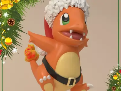 CHRISTMAS DECORATION - CHARMANDER Free 3D print model