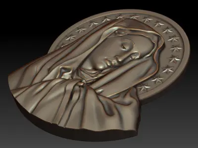 Virgin Mary 3 3D print model