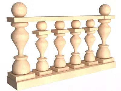 Baluster 05 Low-poly 3D model