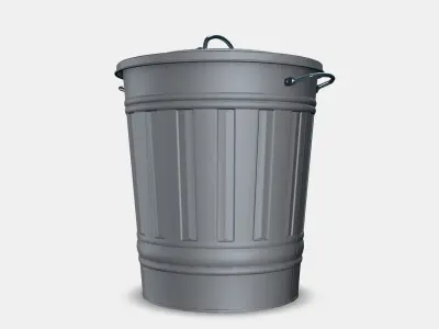 KNODD Basket with lid Low-poly 3D model