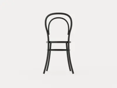 No 14 Chair - Black Grain Low-poly 3D model
