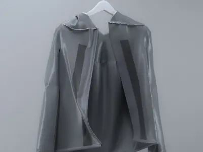 Hooded Running Jacket 3D model