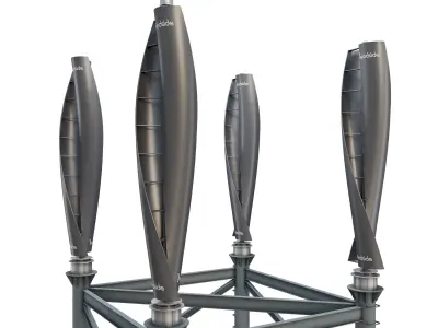 Vertical Wind Generator Windside WS-4 3D model