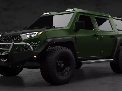 Indonesian Military Vehicle New Concept 3D model