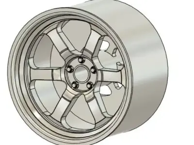 COSMIS MACHINE XT006R 1811 RIMS FOR DIECAST 64 SCALE 3D print model