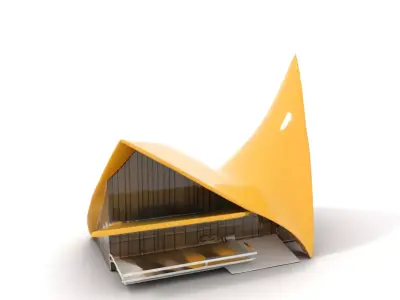 Golden Wave Theater model pack Low-poly 3D model