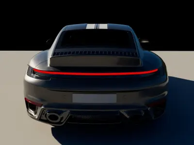 Porsche Sport Classic 2023 3D Model Low-poly 3D model