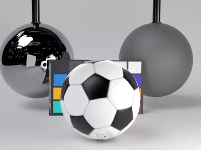 Soccer Ball 40  Low-poly 3D model