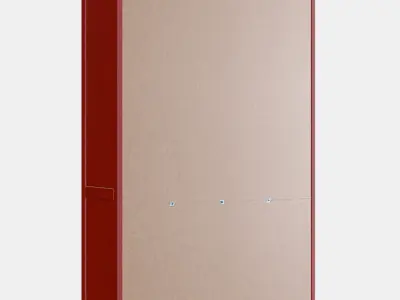 HEMNES Glass-door cabinet with 3 drawers 2 3D model