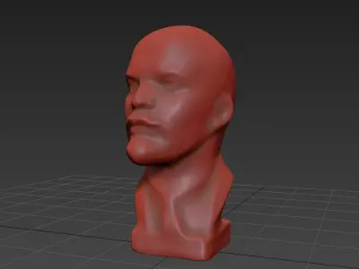 Bust of Lenin Free 3D model
