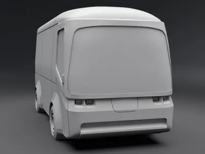 Arrival electric minivan scale model 3D print model