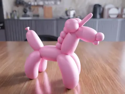 Balloon Pony Figure - 429 3D print model