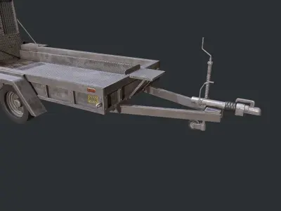 Plant Trailer - Trailer - Vehicle Trailer - Transportation  Low-poly 3D model