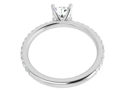 Cushion Diamond Ring 3828 Free 3D print model