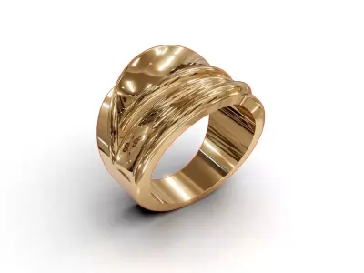 ring woman 3D print model 24