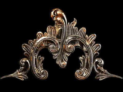 Classic carved 031 3D model