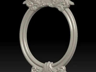 Carved Picture Frame 3D model 3D print model 3D print model