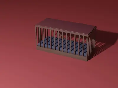 Pet bed 3D model