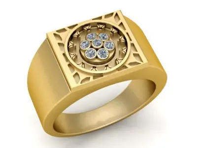  Oriental Design Ring  PANDANT 3D PRINTABLE MODAL  3D print model