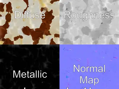 Texas Longhorn Bull Miniature Model Low-poly 3D model